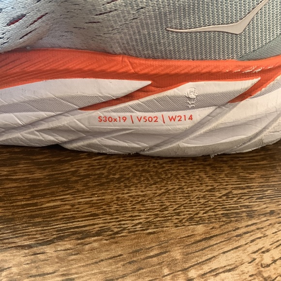 Hoka Clifton 8 Sneakers Woman's Size 9.5 B Running Shoes Trainers Light Blue - Picture 7 of 12